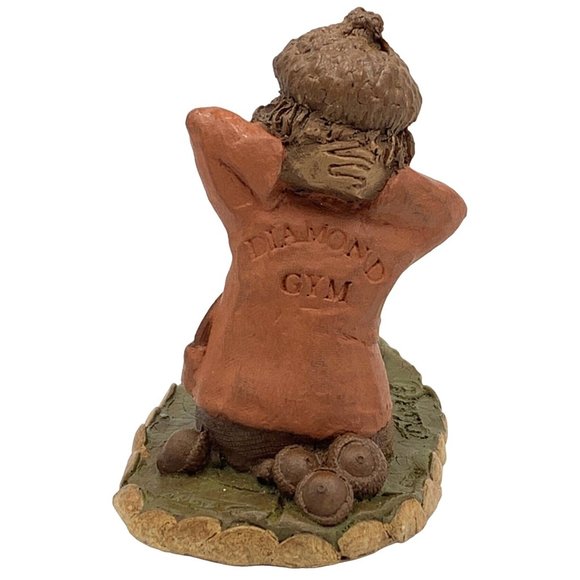 Tom Clark Gnome JIM Figurine #8 Gym Exercise Sit-Ups Fitness Vtg 1989 COA - Picture 4 of 8